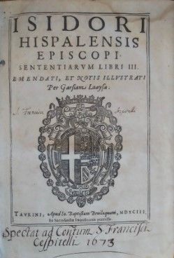  Isidoro de Sevilla – Sentencias – Crónica (1593) 